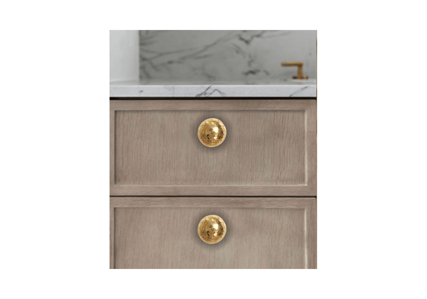 Jaladera Circular Chica Dorada