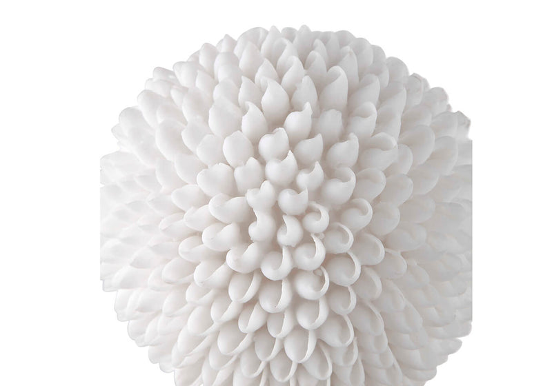 Escultura Esfera Conchas Blancas