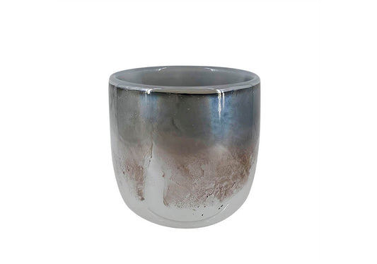 Florero Vidrio Multicolor Redondo Chico