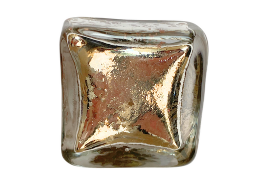 Jaladera Cuadrada Grande Dorada