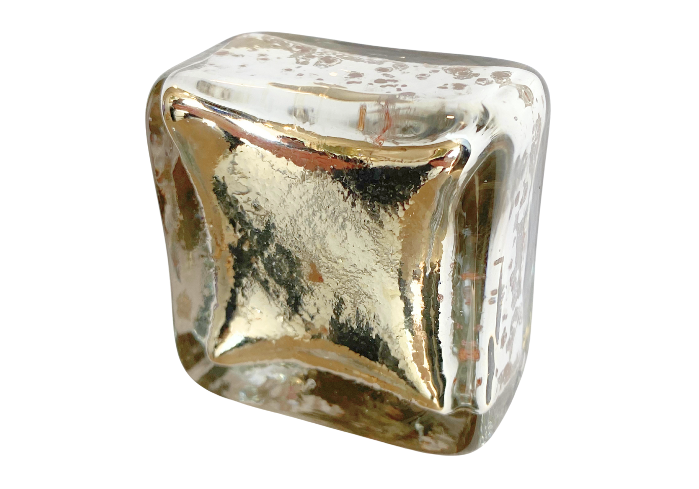 Jaladera Cuadrada Grande Dorada