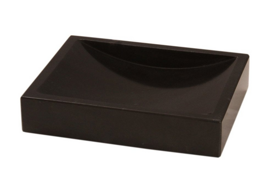 Jabonera Sólida Negra de Mármol