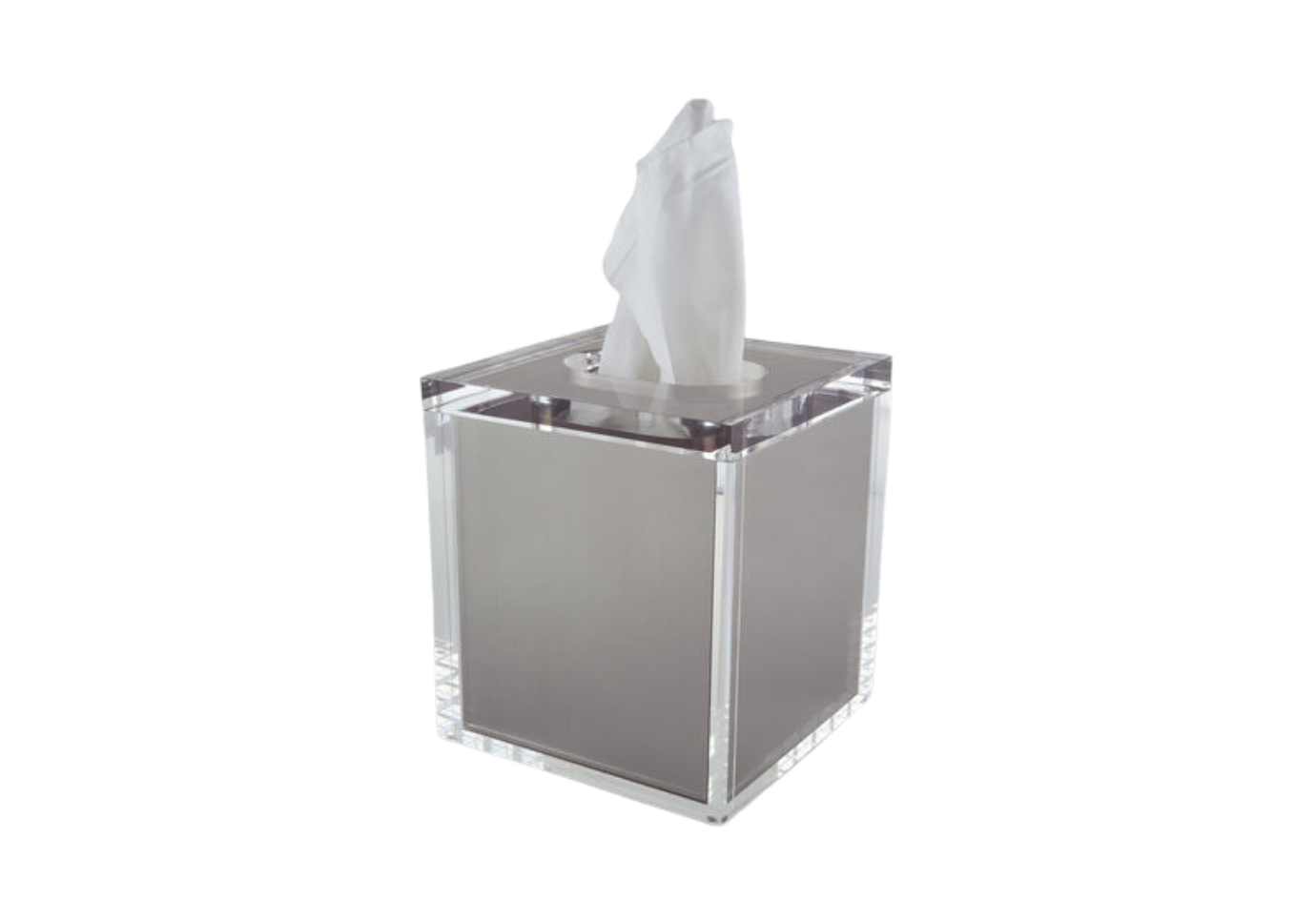 Dispensador de Pañuelos Plateado