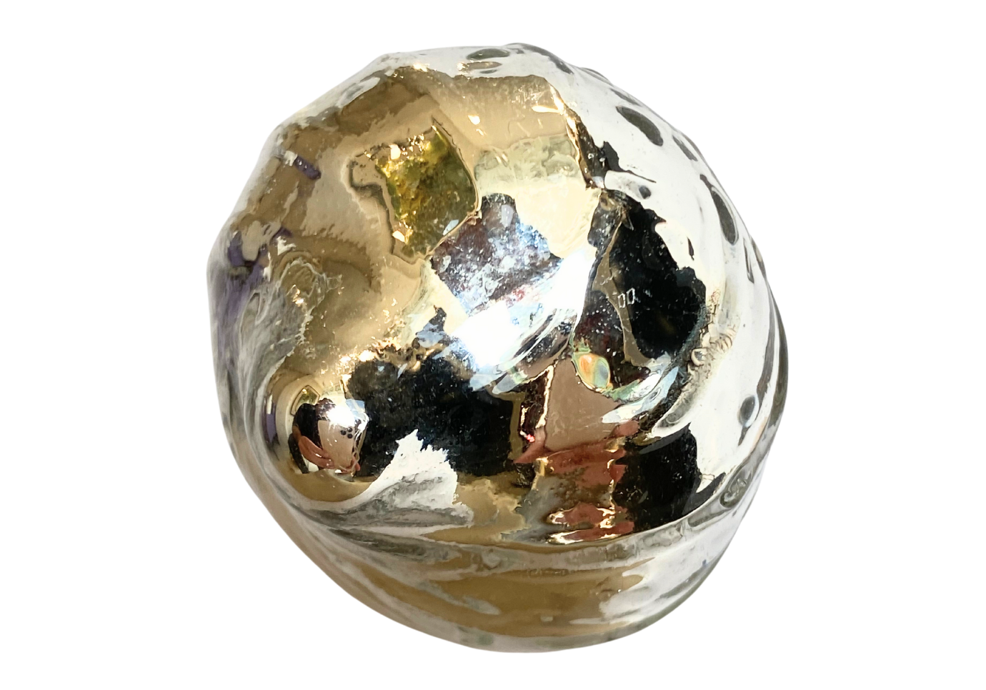 Jaladera Circular con RelievePlateada