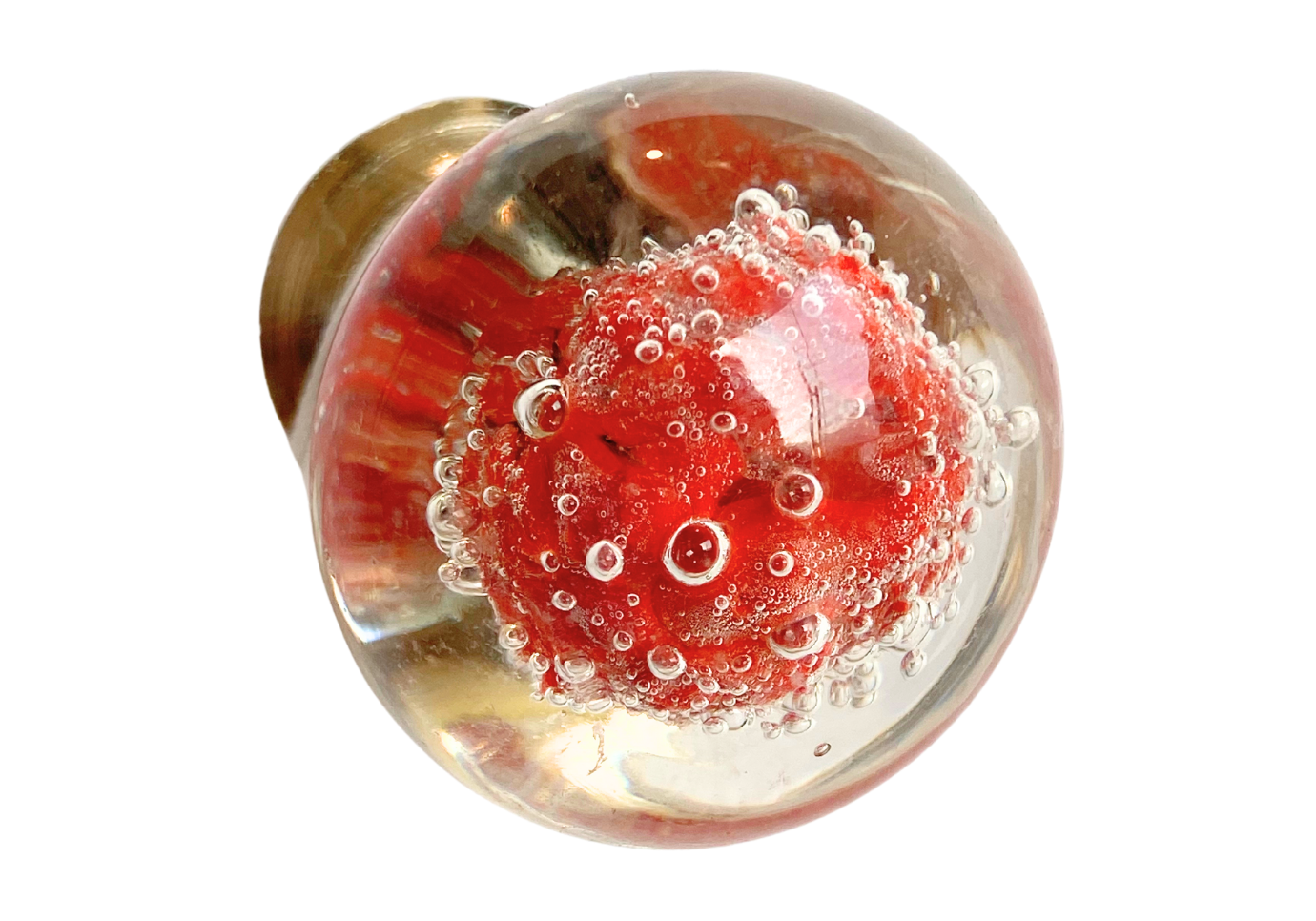 Jaladera Chica Burbujas Roja