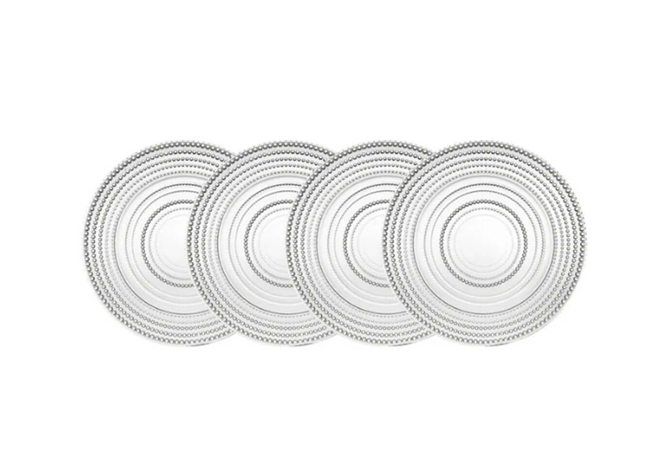 Plato de Vidrio Diseño Bolitas 19 cm