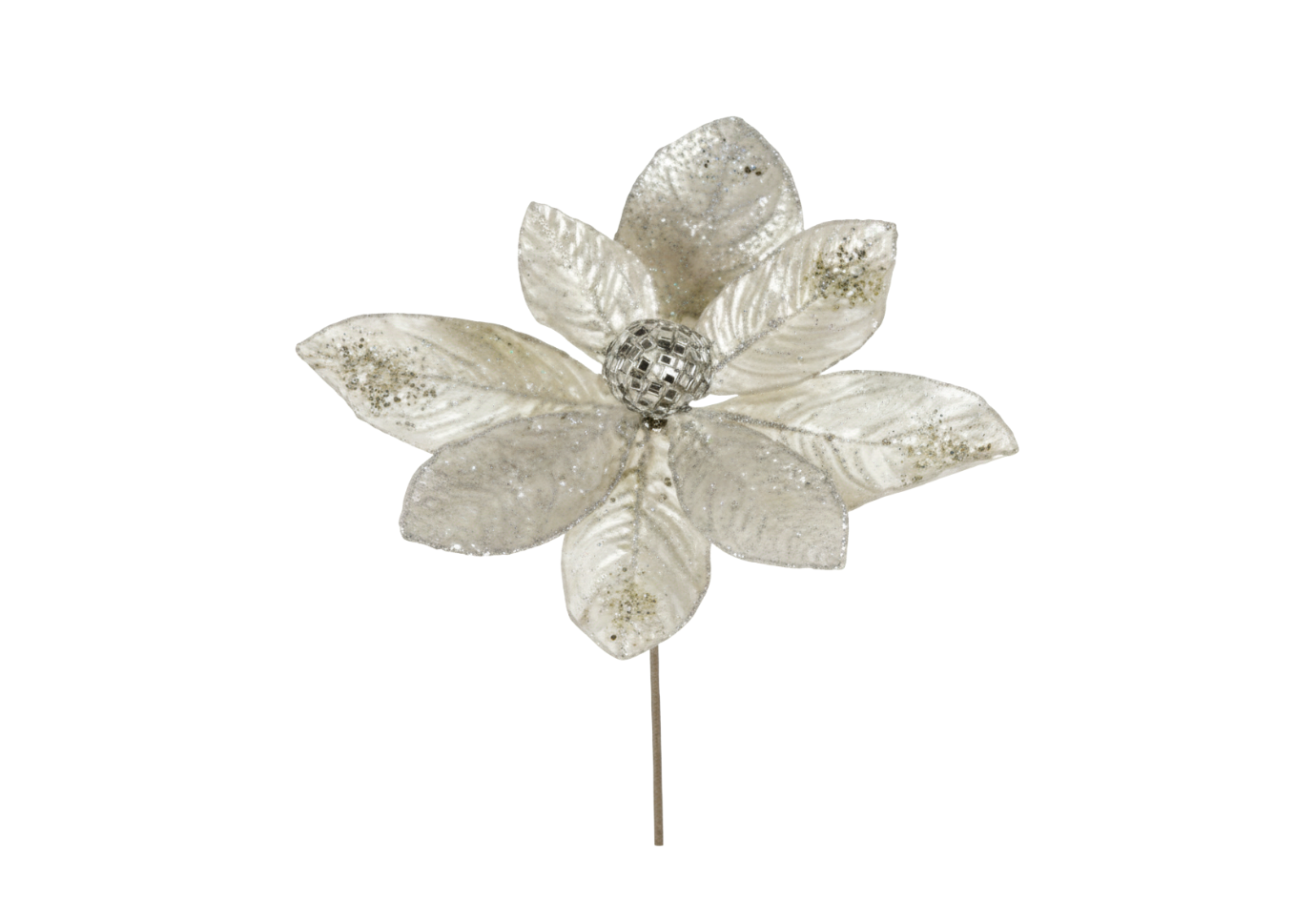 Rama de Hojas de Magnolia Platino