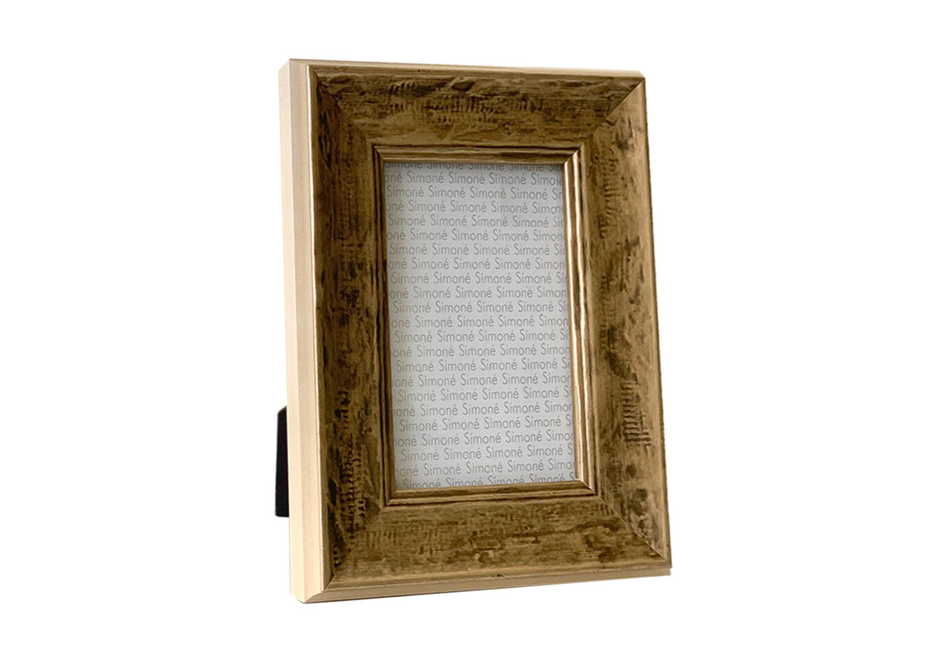 Portarretrato Madera Ancho Dorado Texturizado