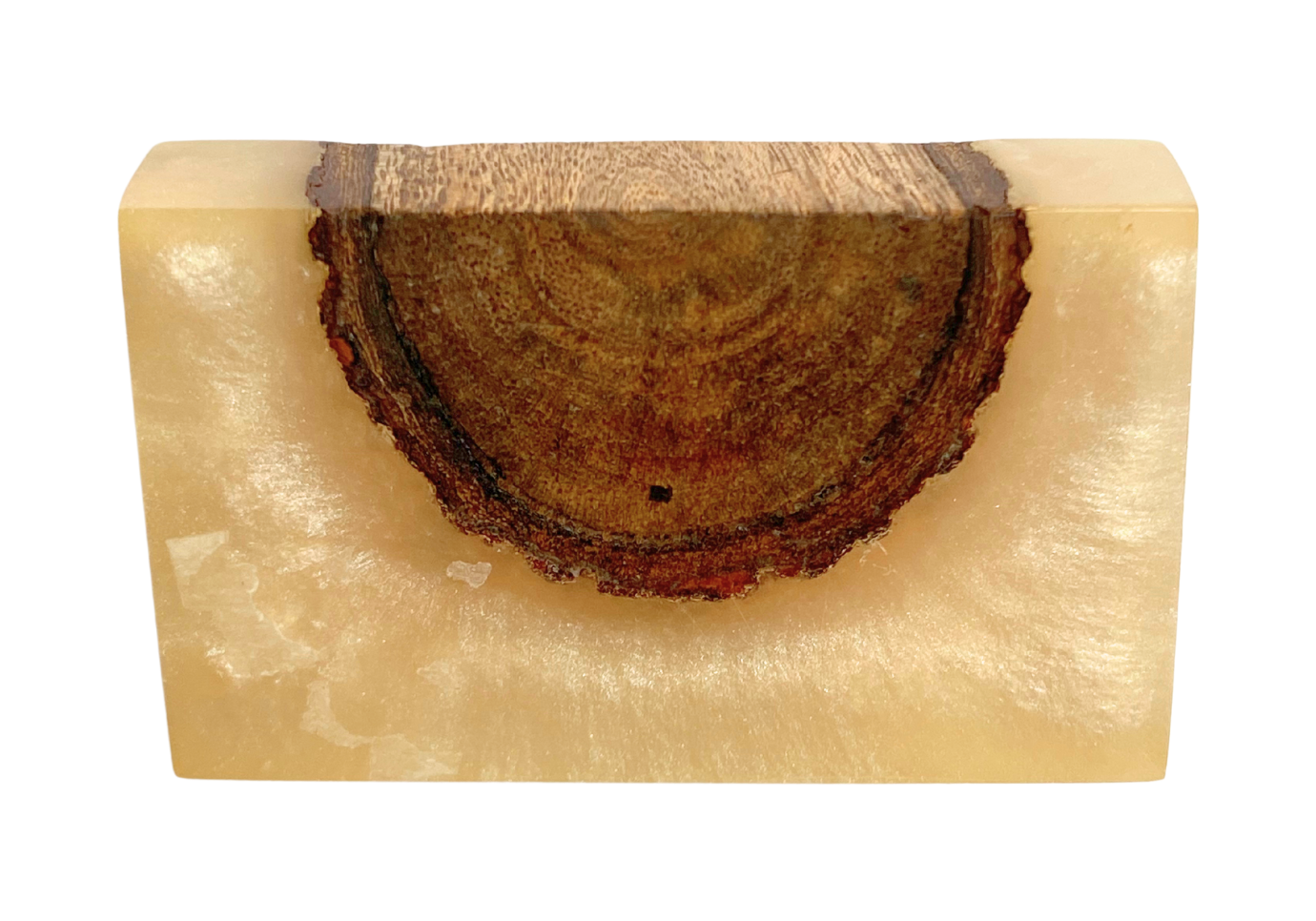 Jaladera Rectangular Chica con Madera