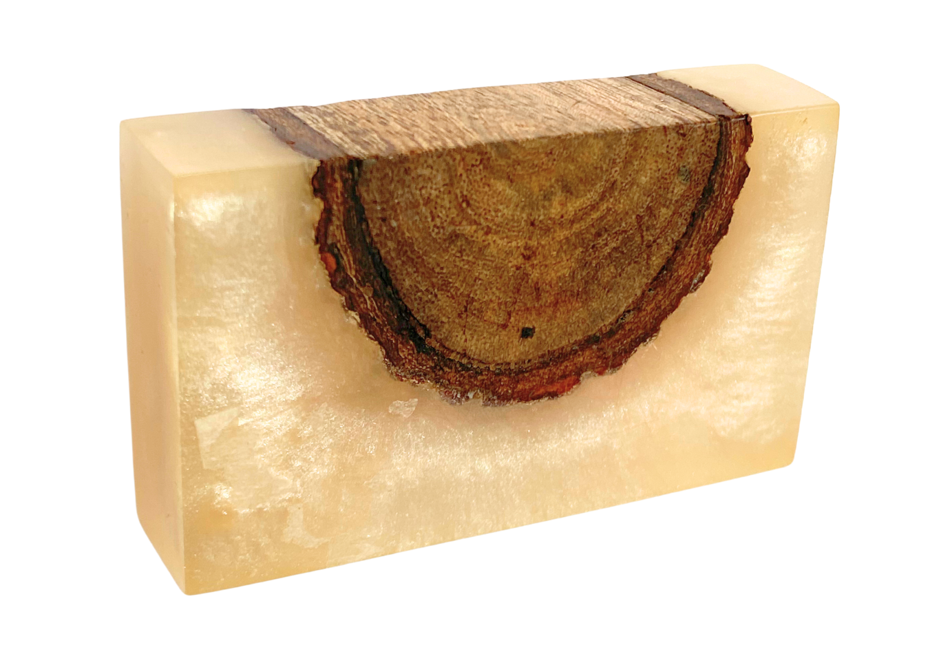 Jaladera Rectangular Chica con Madera