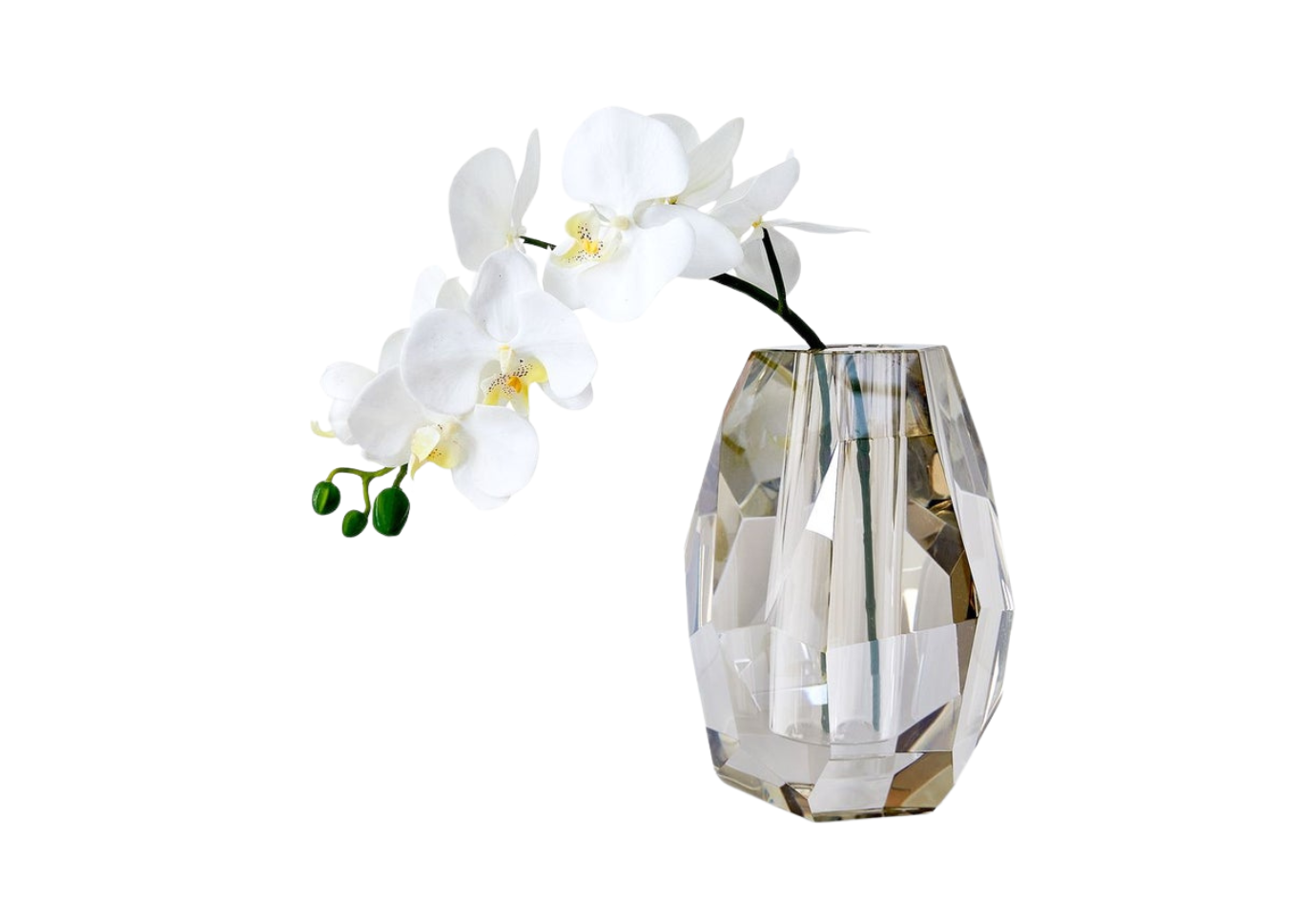 Florero de Cristal Acabado Champán