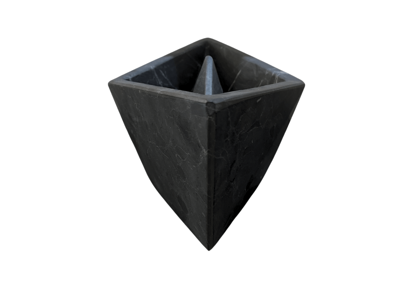 Escultura de Barco Mármol Negro