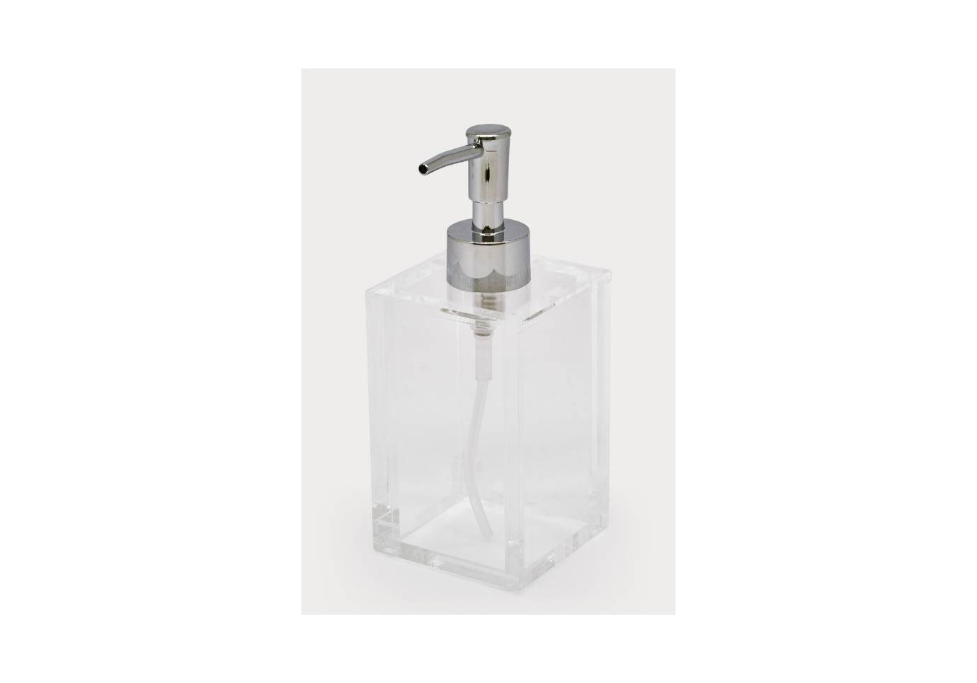 Jabonera Cuadrada de Acrílico Transparente