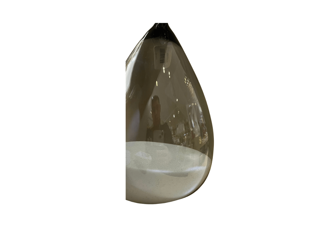 Reloj de Arena Gris de Vidrio