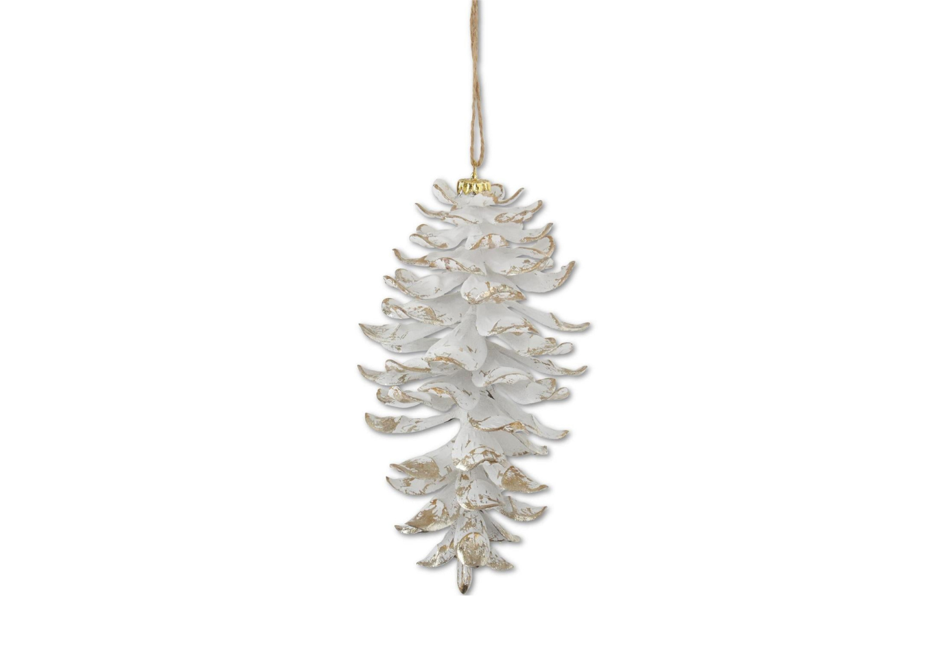 Piña Abierta Blanca Brillante 22 cm - Simone