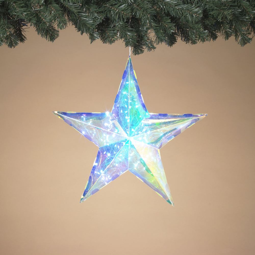 Estrella Holográfica con Luz 38 cm - Simone