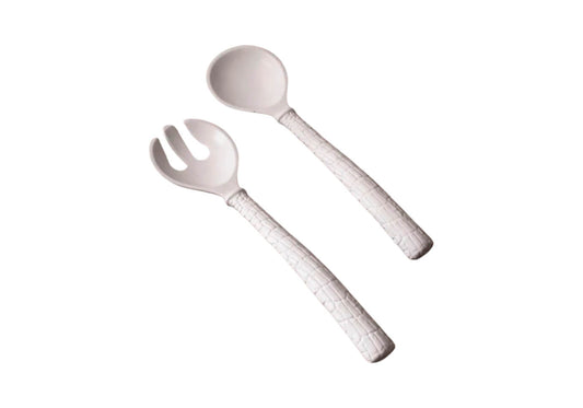 Par Cubiertos/Ensalada De Melamina Con Textura