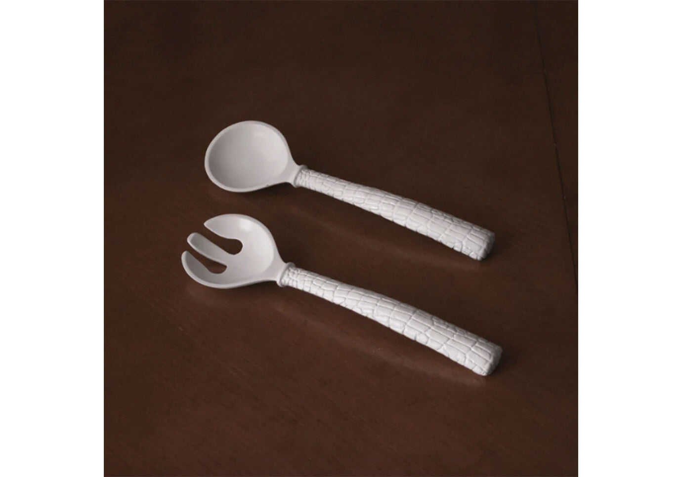 Par Cubiertos/Ensalada De Melamina Con Textura