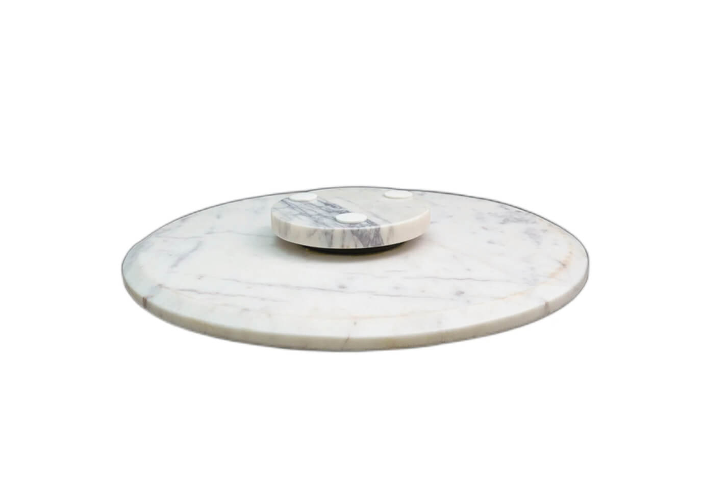 Lazy Susan de Mármol Blanco - 30 cm