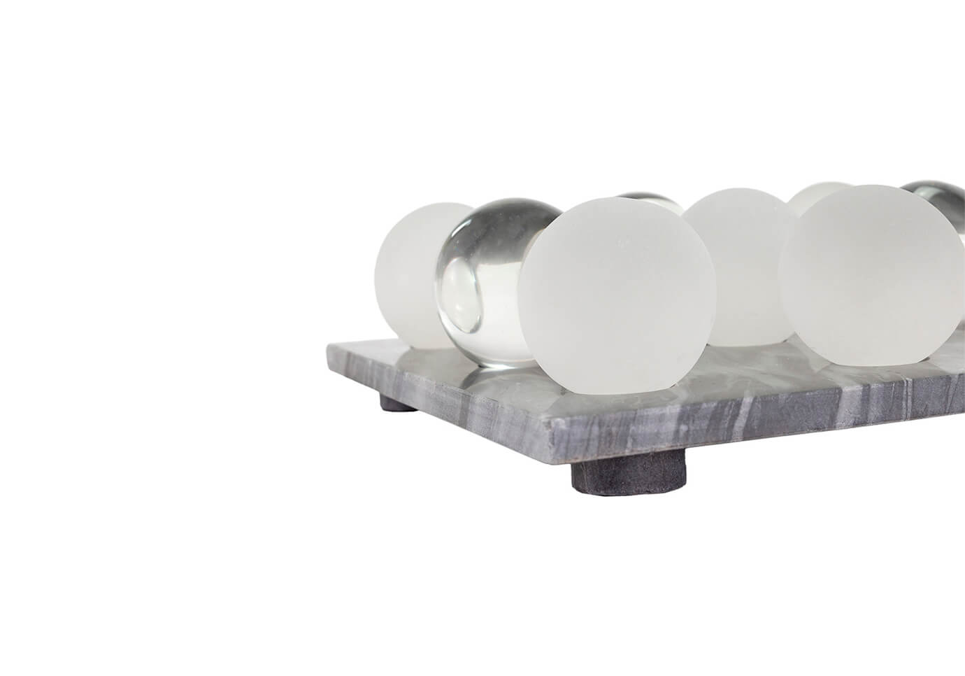 Juego Tic-Tac Base Piedra y Esferas Cristal