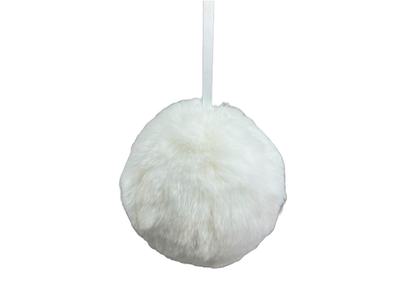Esferas Peluche Blanco 15 cm
