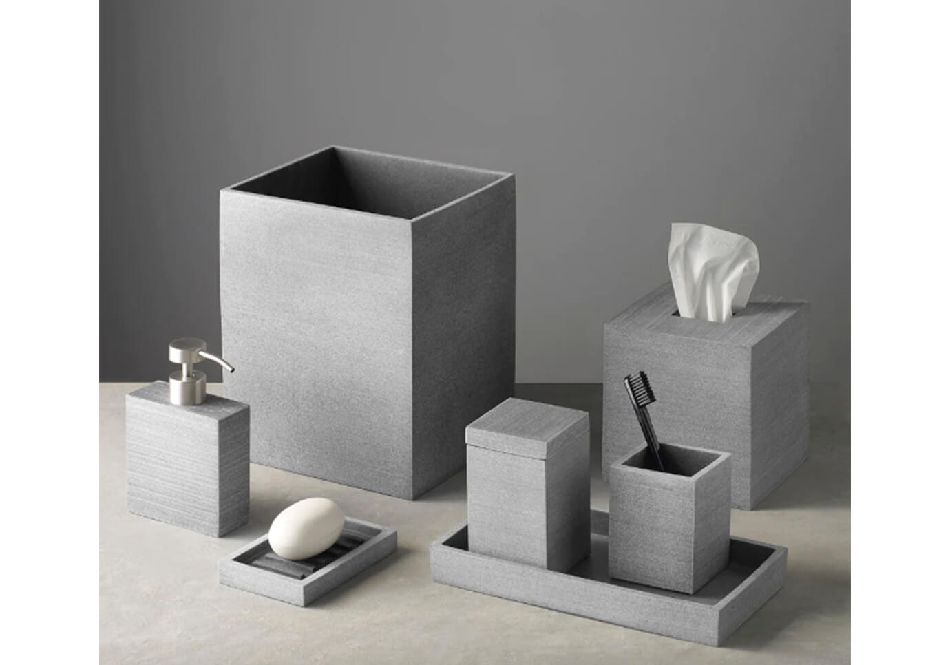 Dispensador de Loción Resina Pizarra Gris