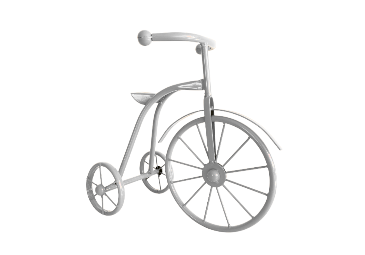 Triciclo Metálico Blanco