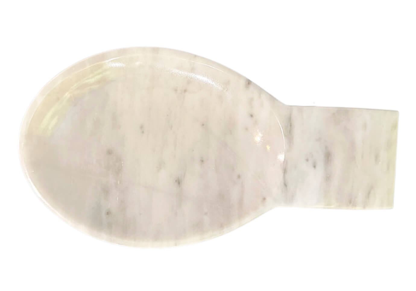 Portacuchara de Mármol Blanco Grande