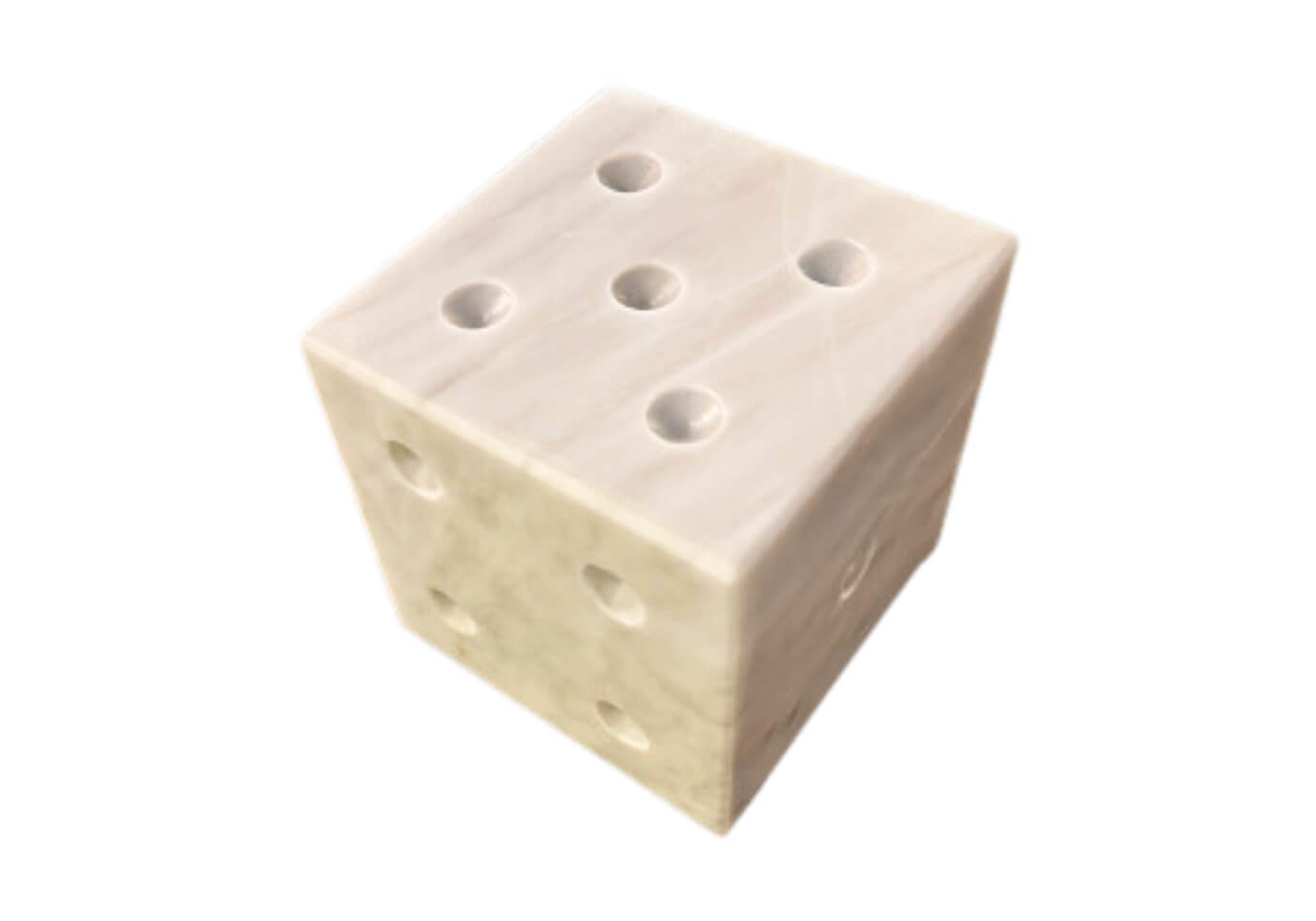 Dado de Mármol Blanco