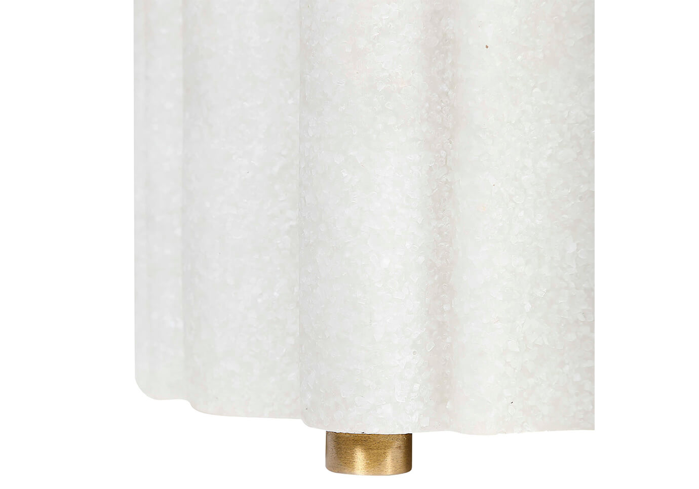 Maceta Marmolina Patitas Latón