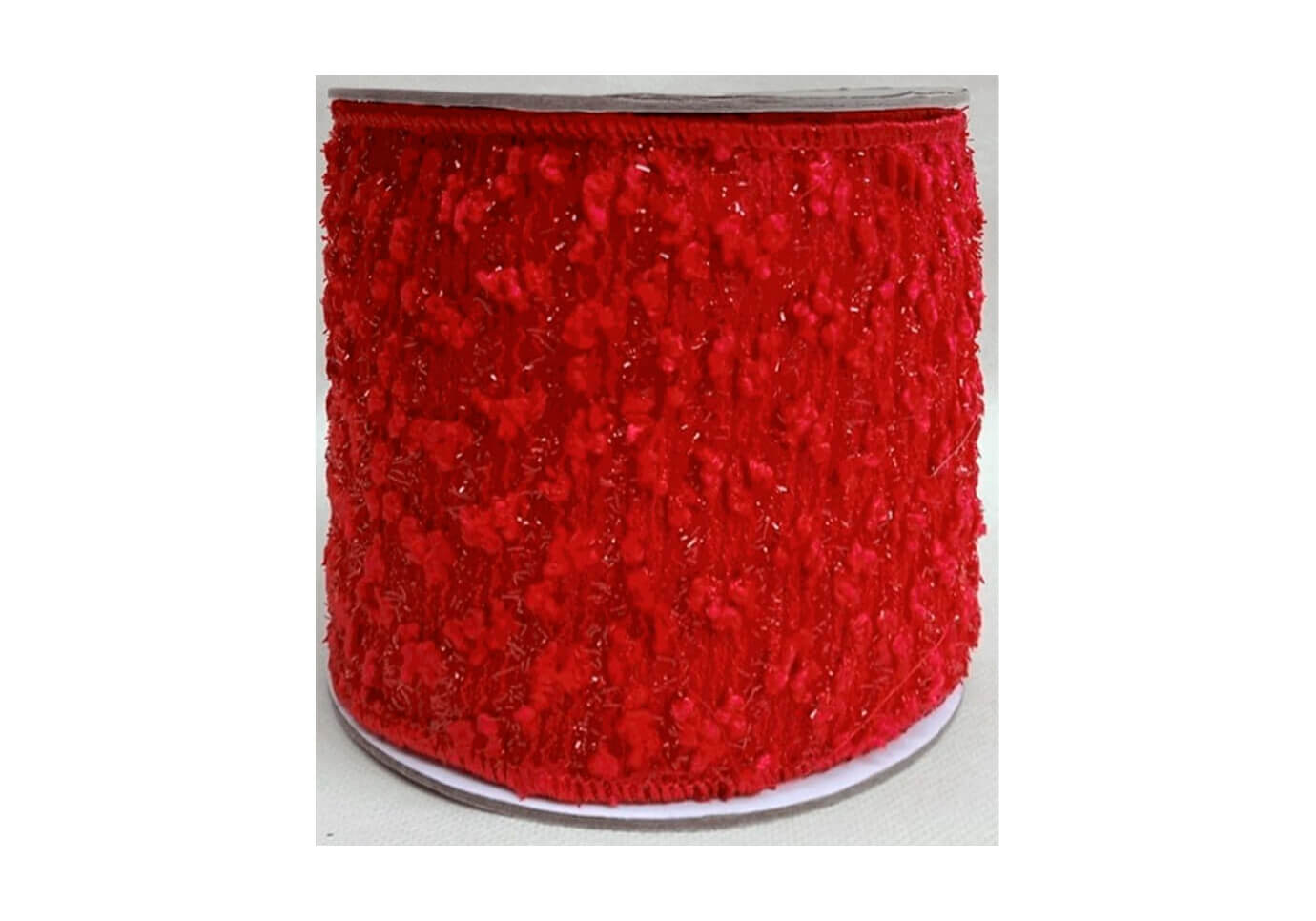 Listón Tejido Rojo 8 cm