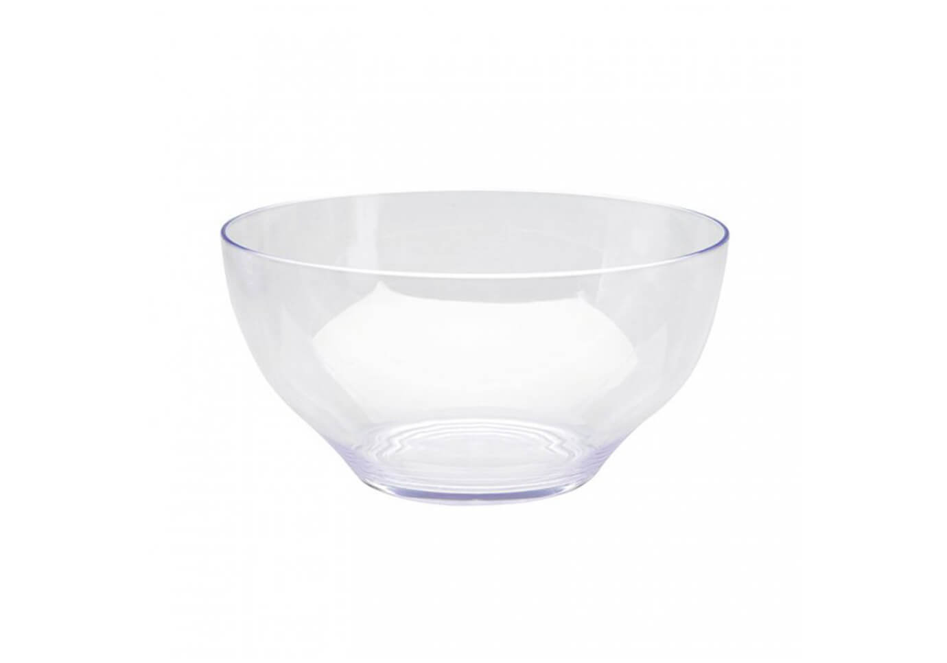 Ensaladera Redonda Recta de Acrílico