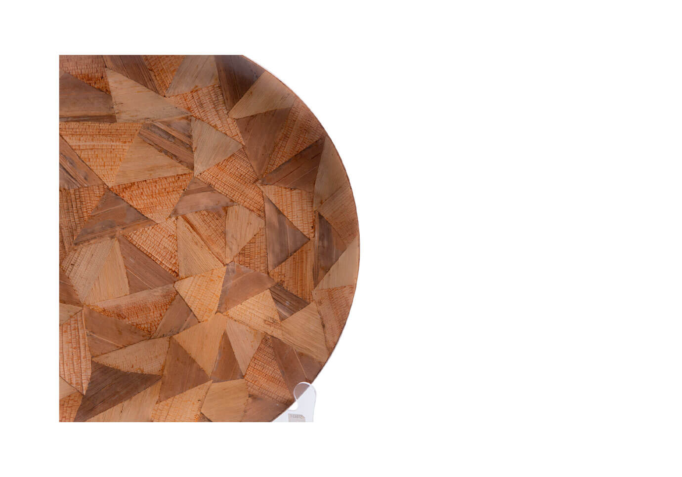 Plato de Madera Triángulos Irregulares