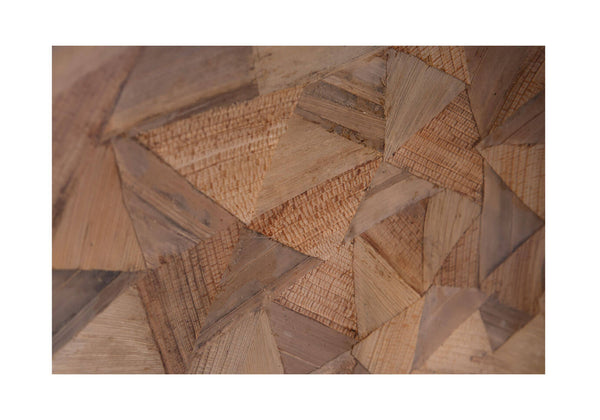 Plato de Madera Triángulos Irregulares