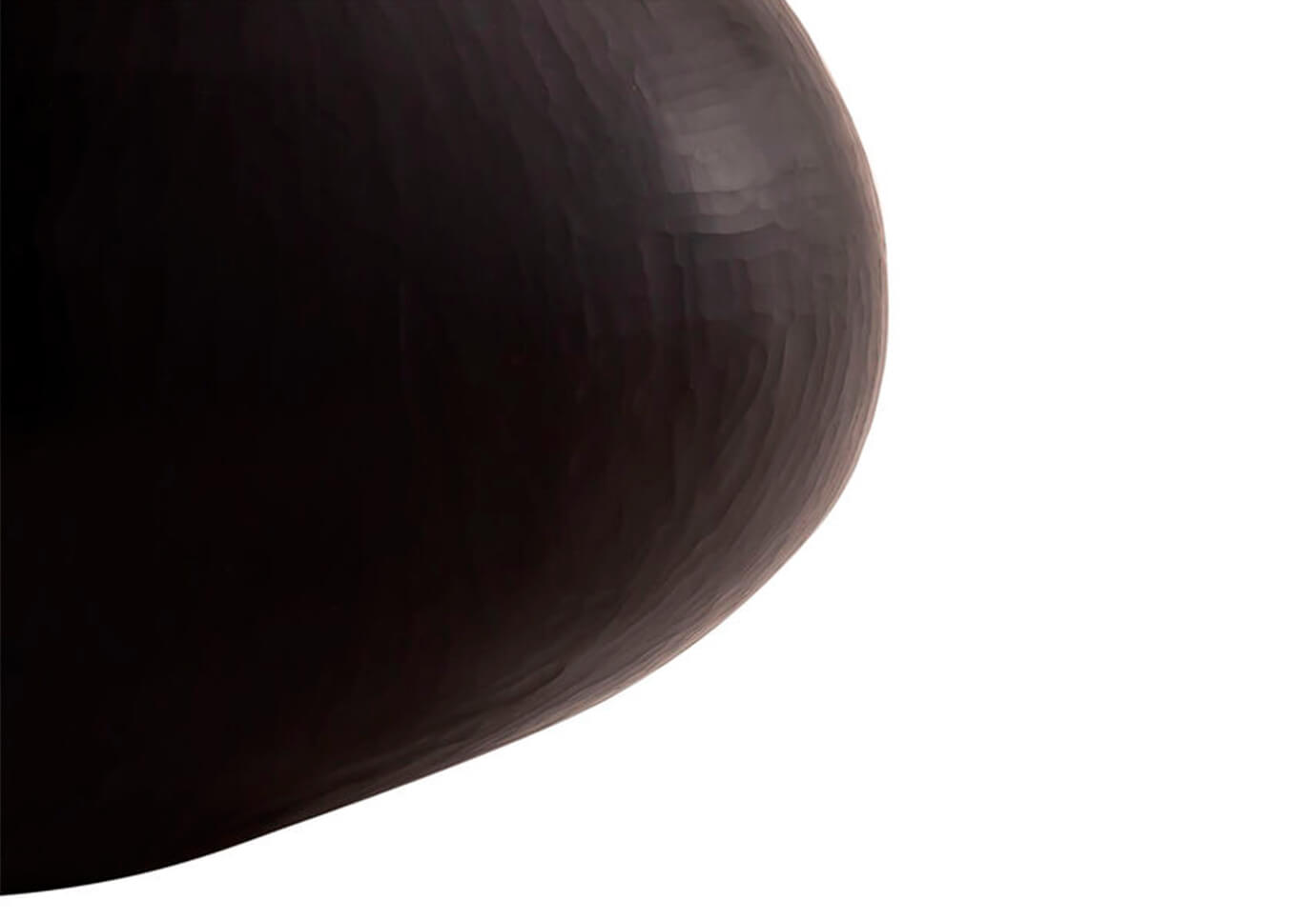 Florero de Vidrio Negro Texturizado Chico