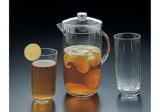 Jarra Acrílico Tapa Botón Fondo Curveado 1.9 L