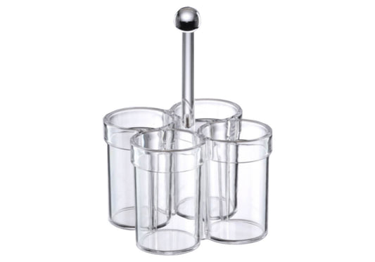 Portacubiertos de Acrílico Cuatro Cilindros