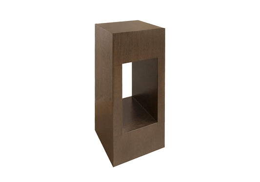 Pedestal Madera Chocolate Hueco al Centro