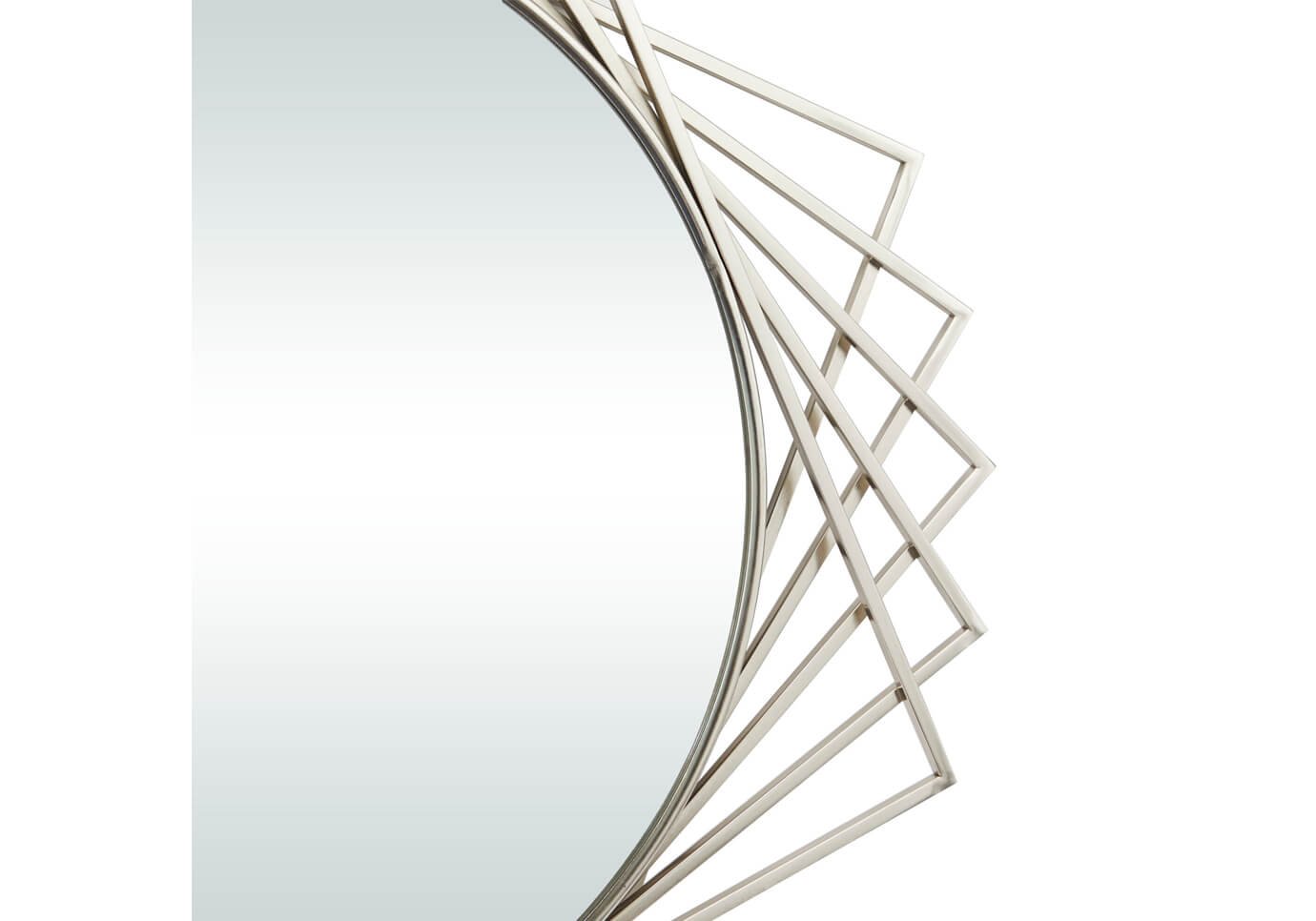 Espejo Redondo Marco de Cuadros Sobrepuestos