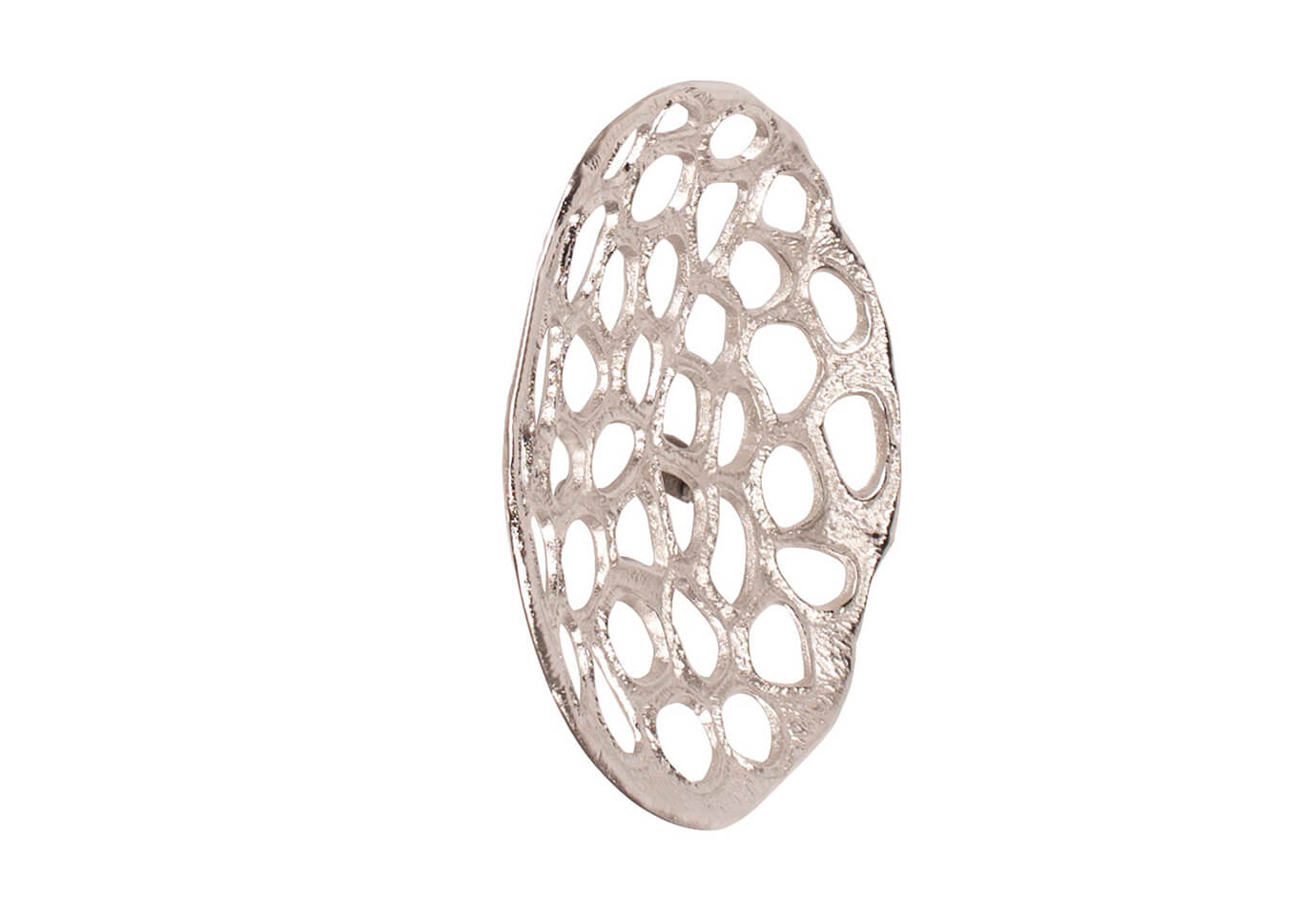 Escultura de Pared Niquelada Panal