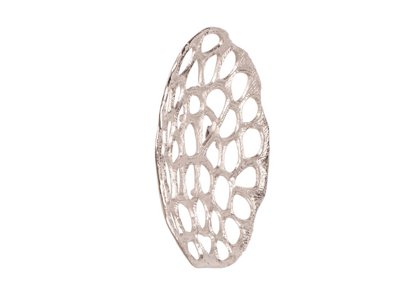 Escultura de Pared Niquelada Panal