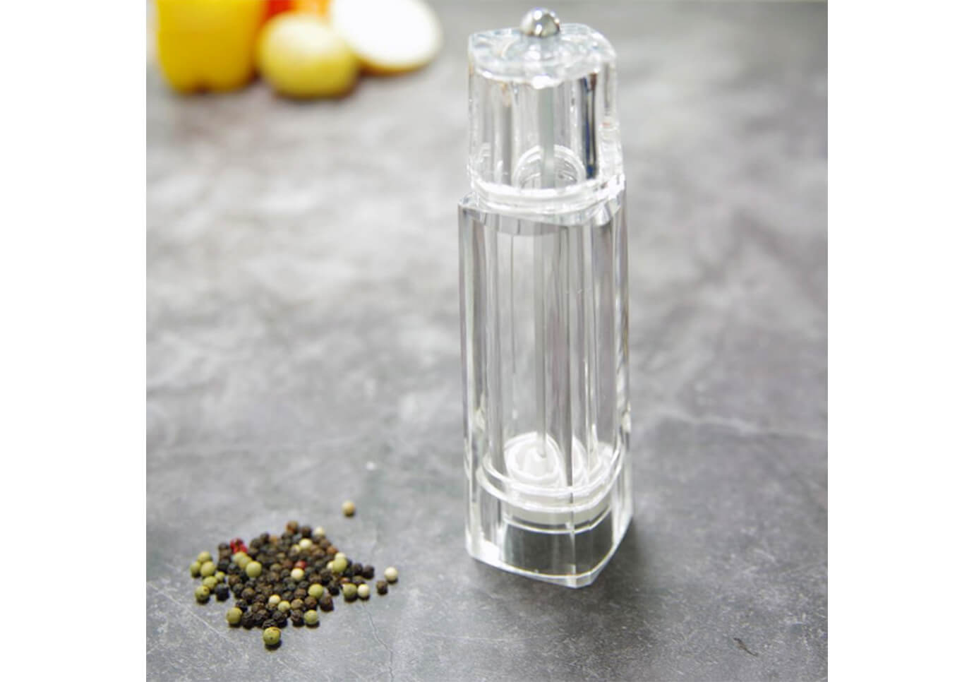 Moledor de Acrílico Cuadrado para Sal y Pimenta