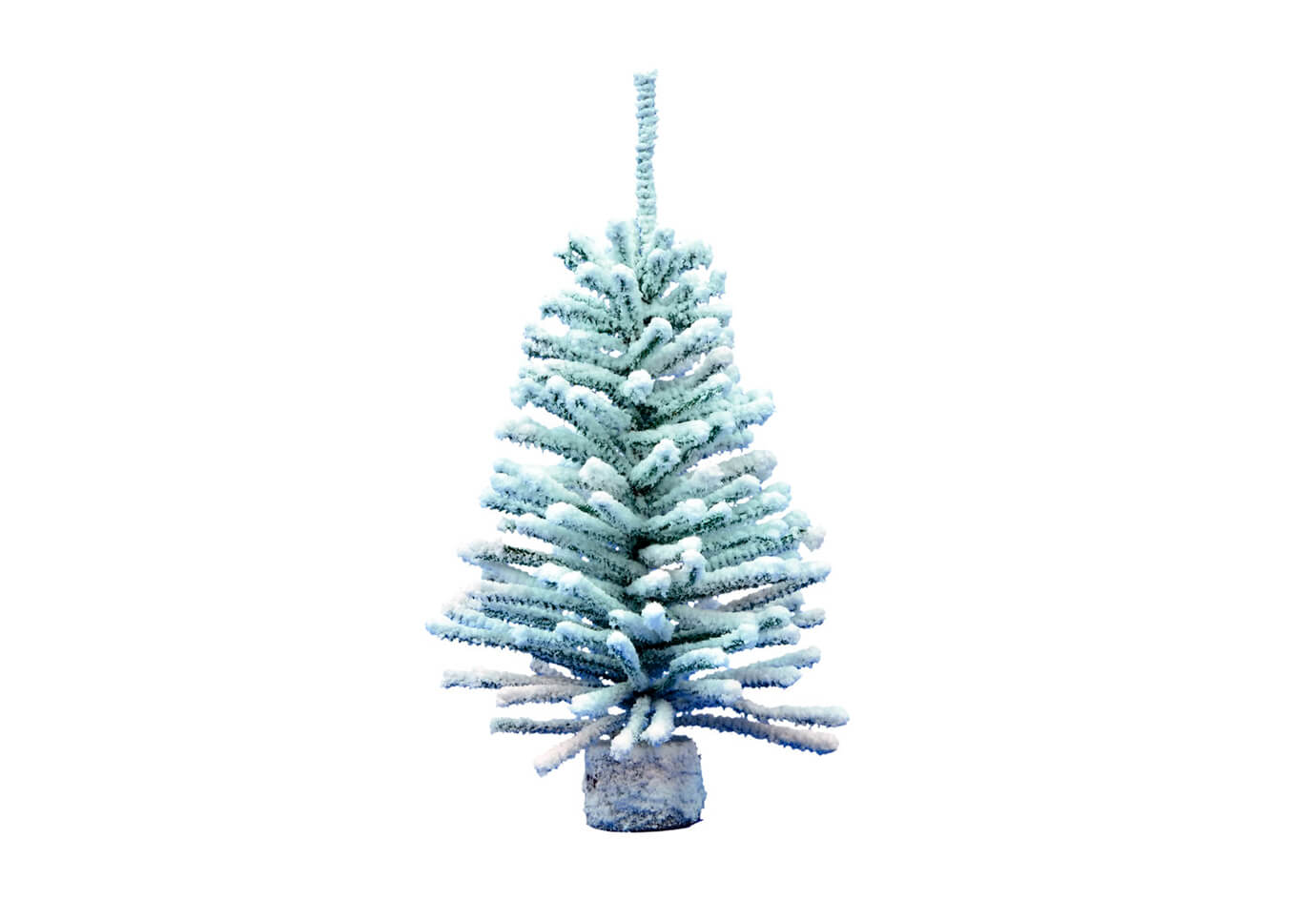 Pino Nevado con Base de Madera - 23, 31, 45 cm - Simone