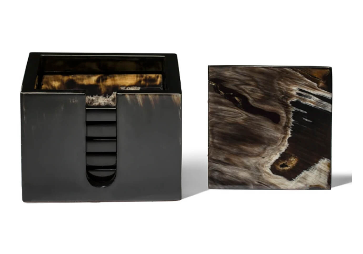 Portavasos Chapa de Cuerno Café - Set de Seis