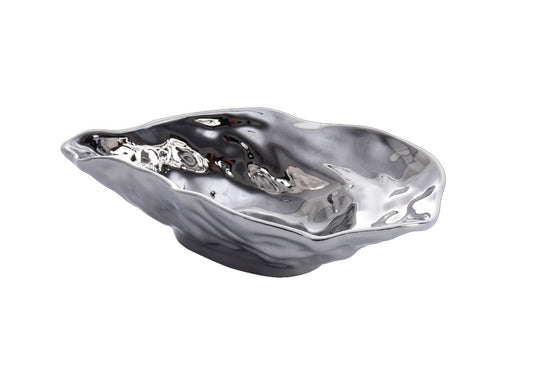 Cuenco de Porcelana Ostra Plata