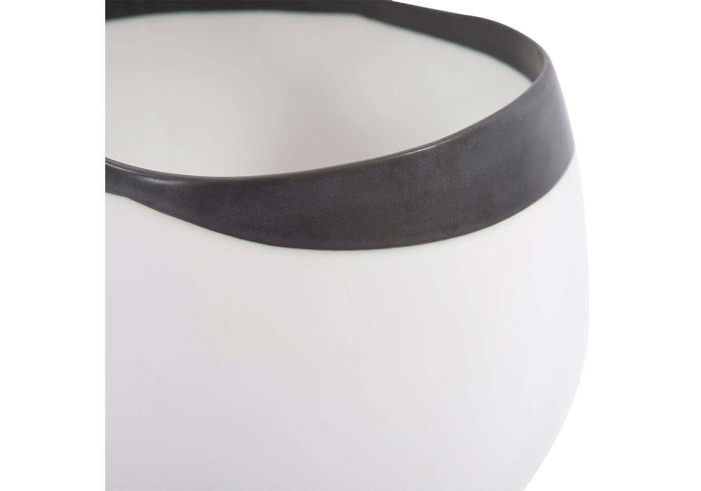 Florero Cerámica Blanca Eclipse