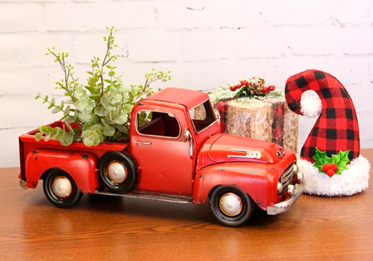 Troca Metálica Vintage Roja - 25 y 40 cm