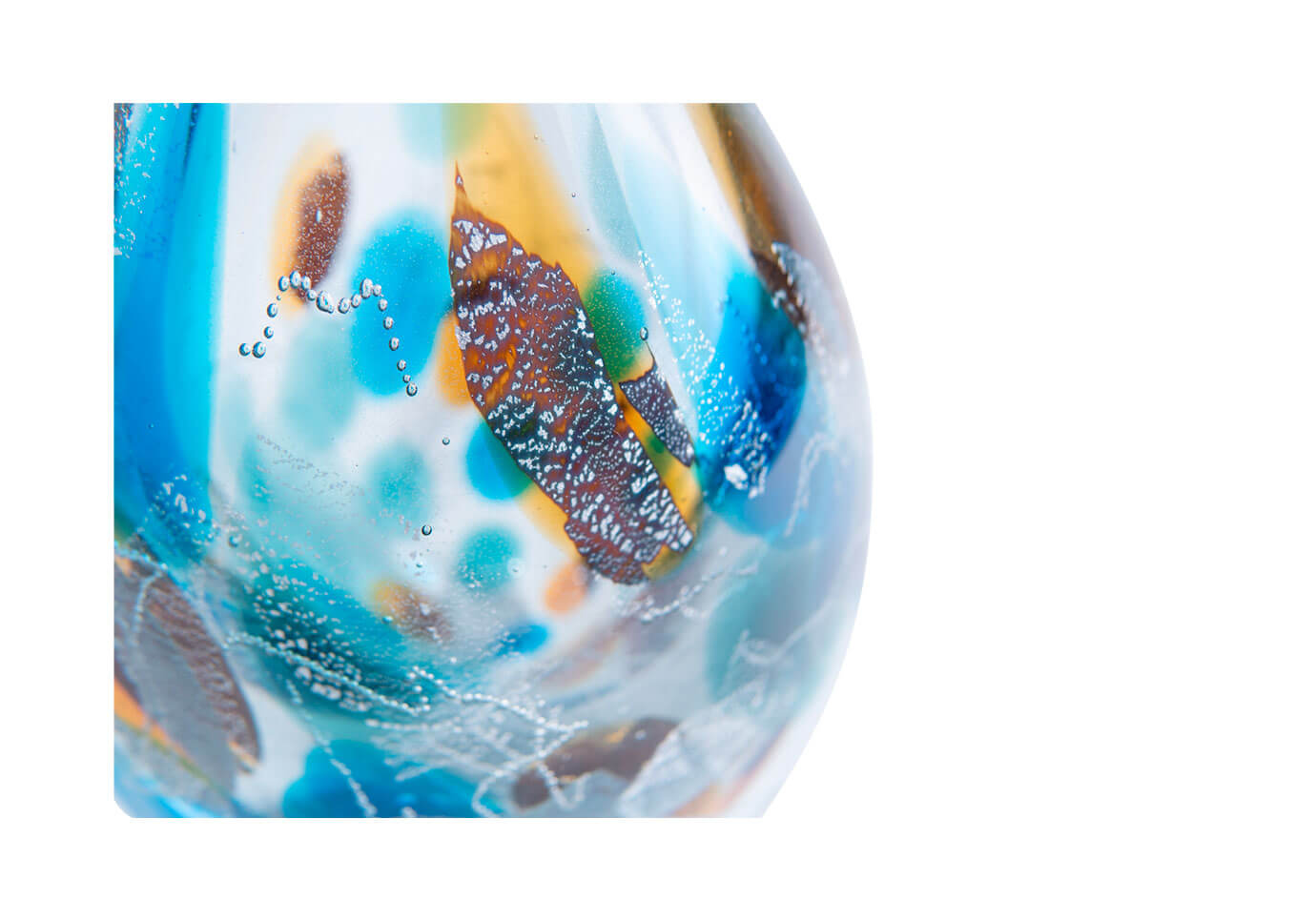 Jarrón de Cuello Largo Ámbar