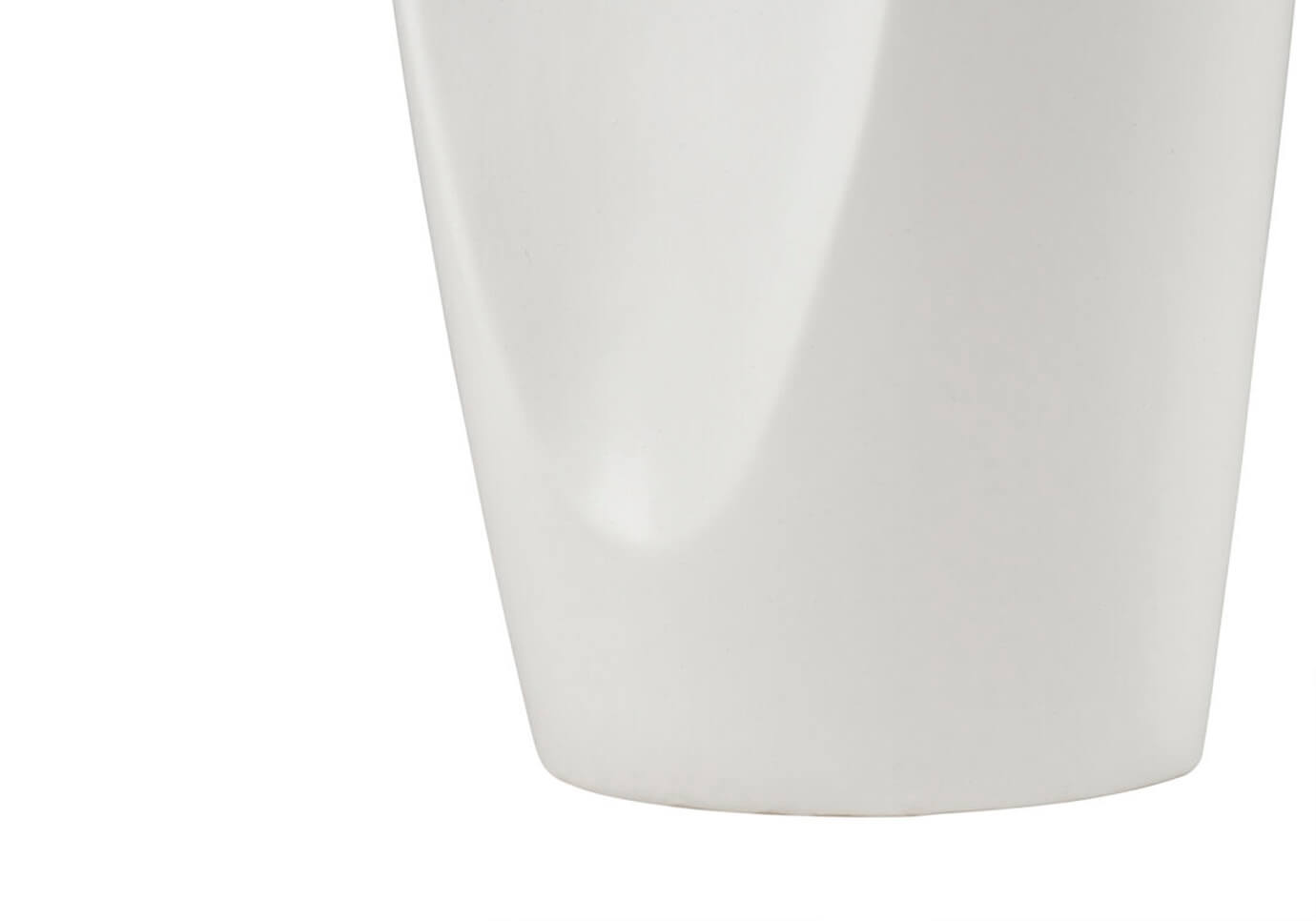 Florero de Cerámica Blanco Botella