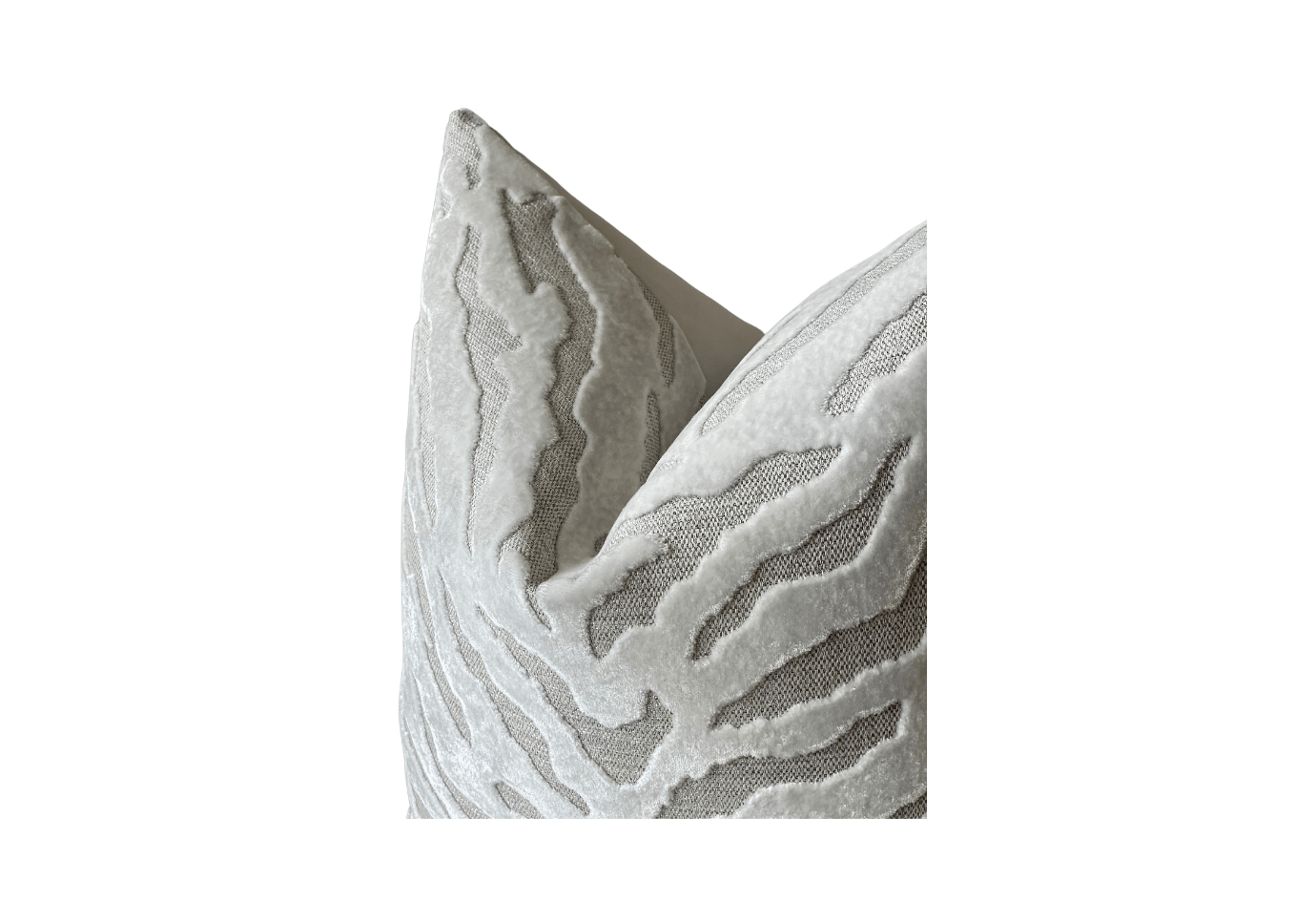 Cojín de Patrón Animal Blanco Velvet 57 x 57